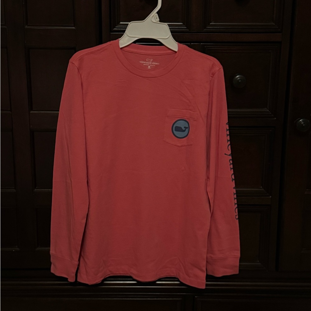 Vineyard Vines Boys Pink Long Sleeve Tee